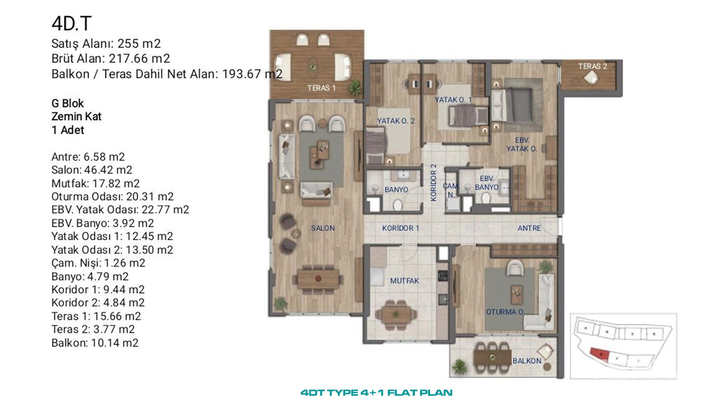 Flats for Sale in İstanbul, Ümraniye - Suryapı Cevher - 89218