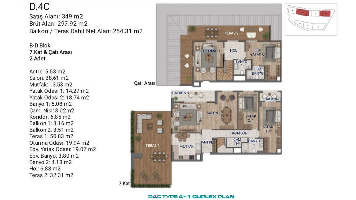 Flats for Sale in İstanbul, Ümraniye - Suryapı Cevher - 89224