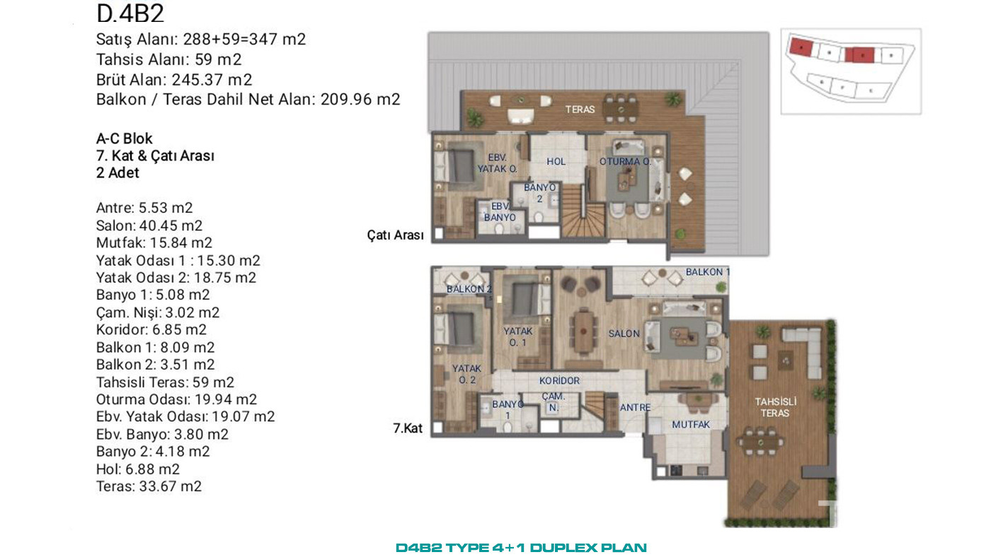 Flats for Sale in İstanbul, Ümraniye - Suryapı Cevher - 89225