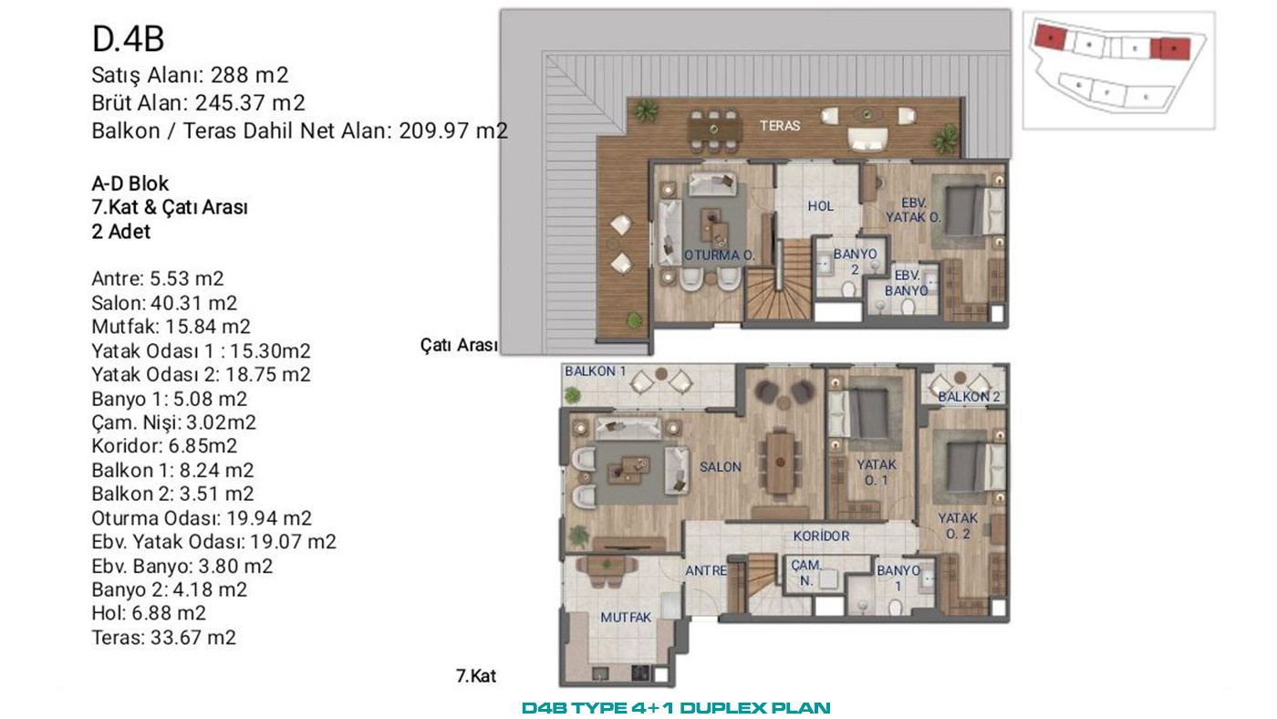 Flats for Sale in İstanbul, Ümraniye - Suryapı Cevher - 89226