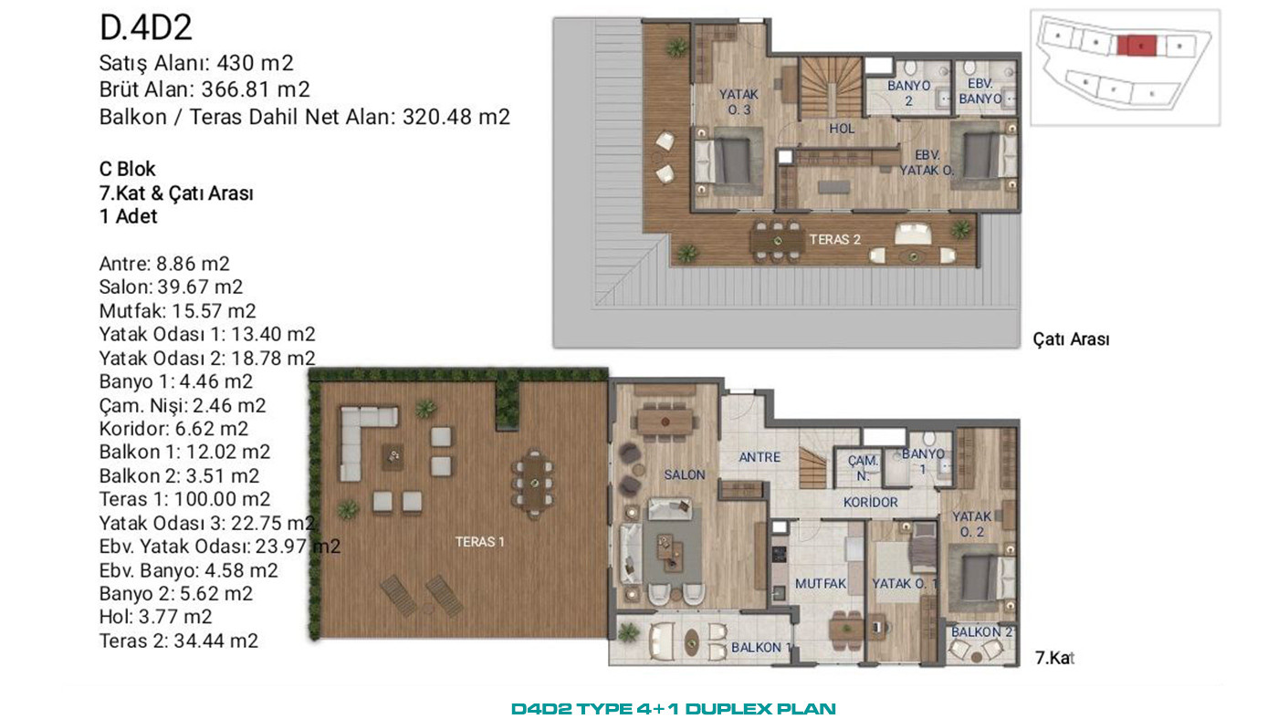 Flats for Sale in İstanbul, Ümraniye - Suryapı Cevher - 89228