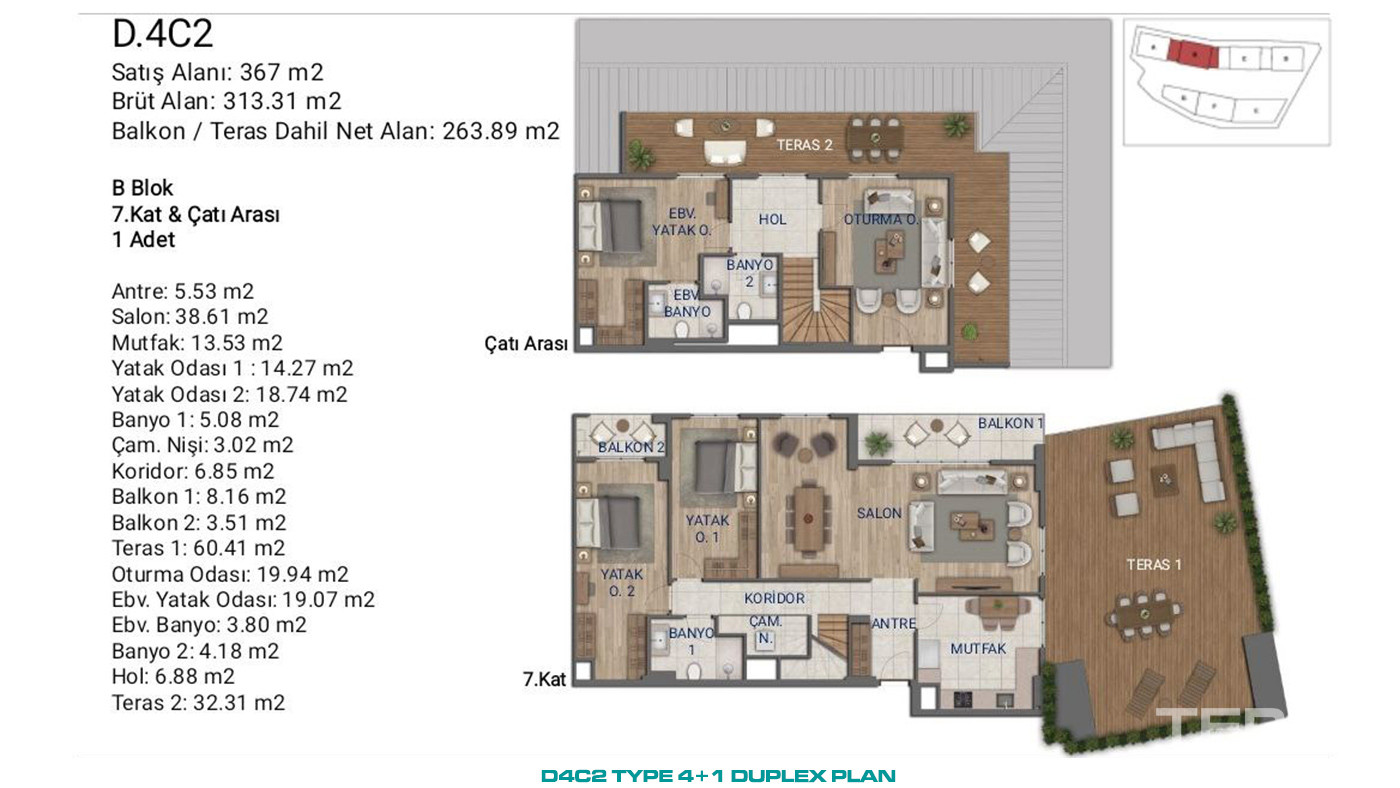 Flats for Sale in İstanbul, Ümraniye - Suryapı Cevher - 89229