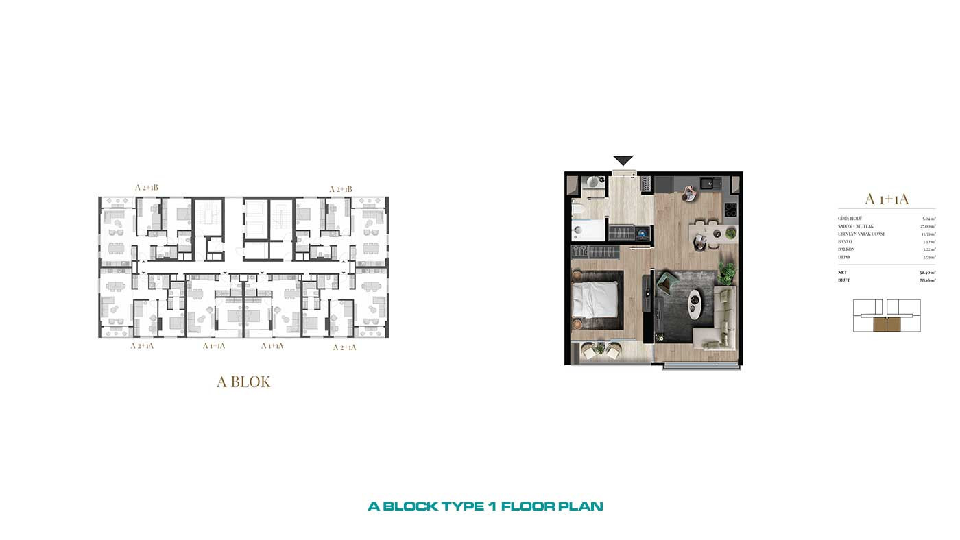 Apartments for Sale in Istanbul, Zeytinburnu - Dia Centro - 89245