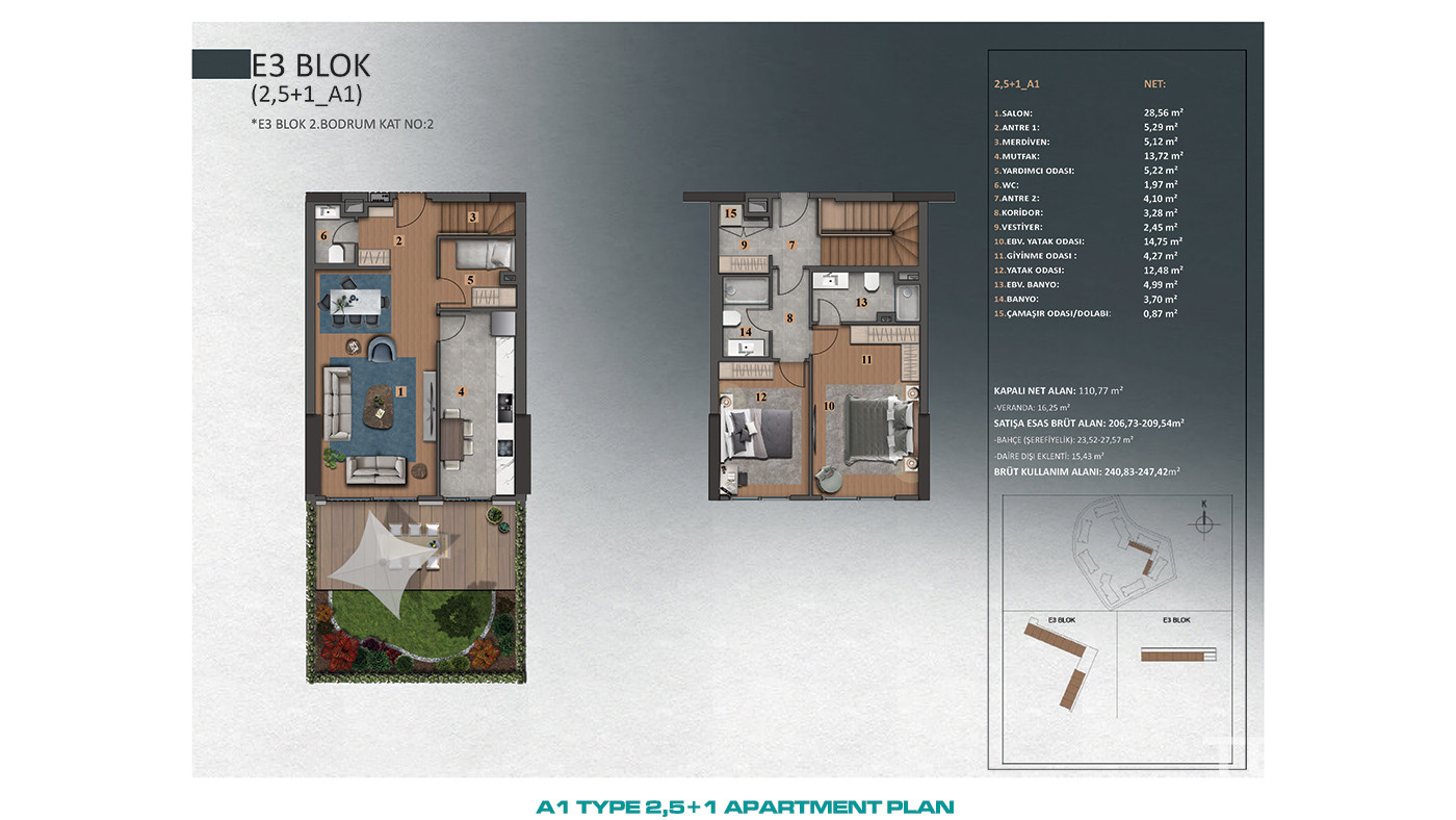 Luxury İstanbul Apartments Close to Forests in Göktürk, Eyüp - 89298