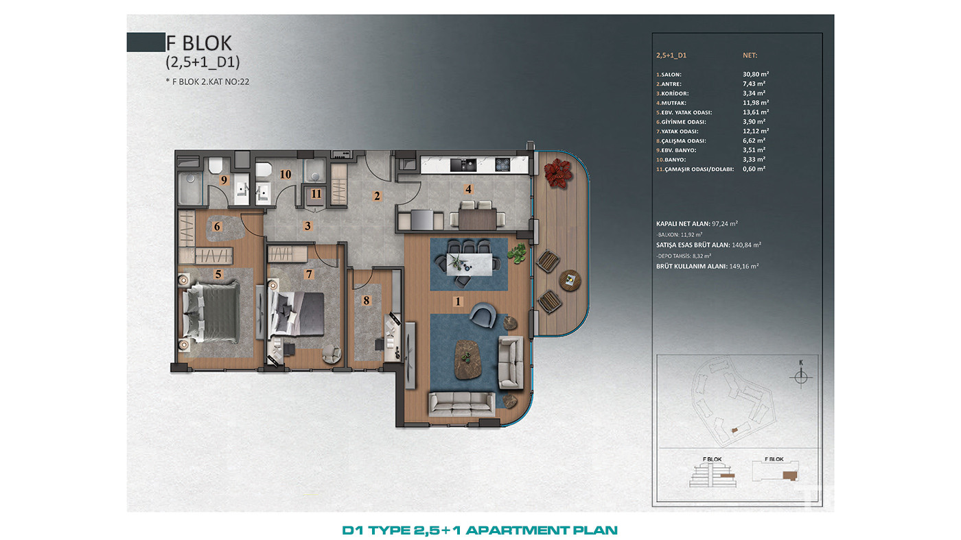 Luxury İstanbul Apartments Close to Forests in Göktürk, Eyüp - 89306