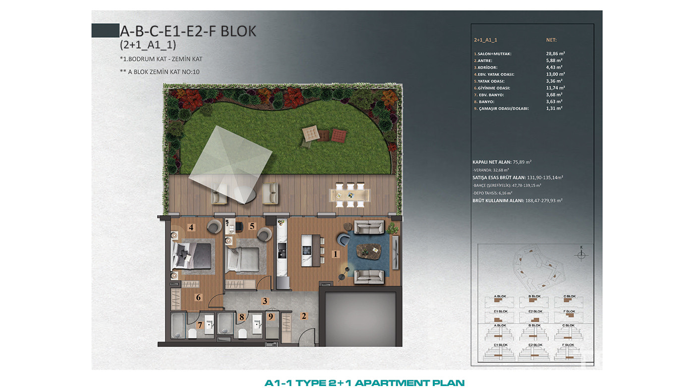 Luxury İstanbul Apartments Close to Forests in Göktürk, Eyüp - 89309