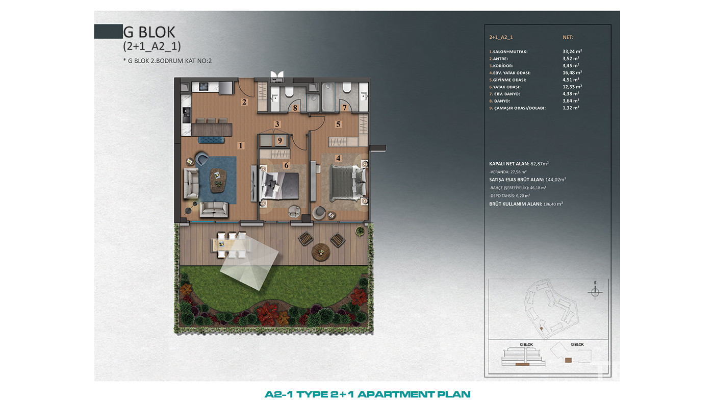 Luxury İstanbul Apartments Close to Forests in Göktürk, Eyüp - 89314