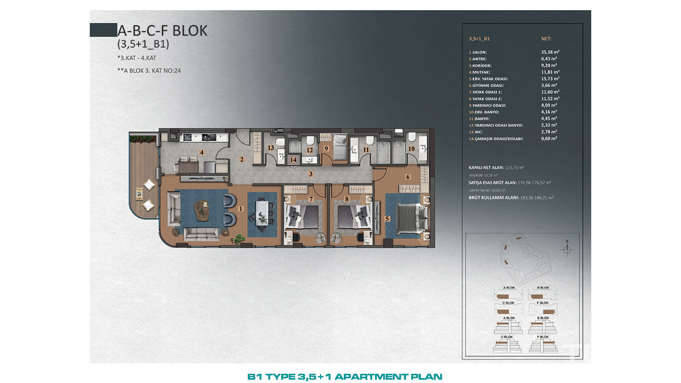 Luxury İstanbul Apartments Close to Forests in Göktürk, Eyüp - 89321