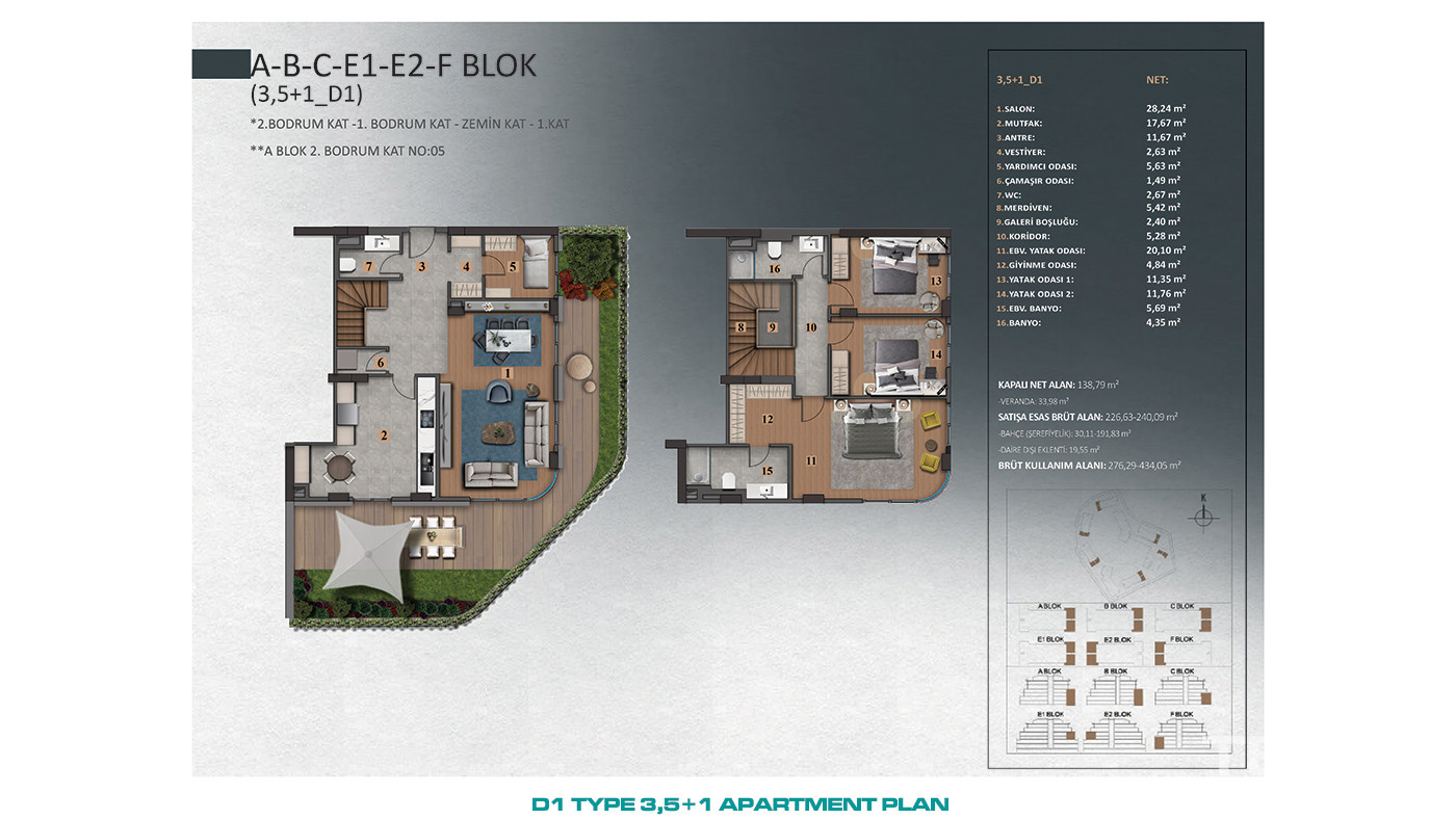 Luxury İstanbul Apartments Close to Forests in Göktürk, Eyüp - 89326
