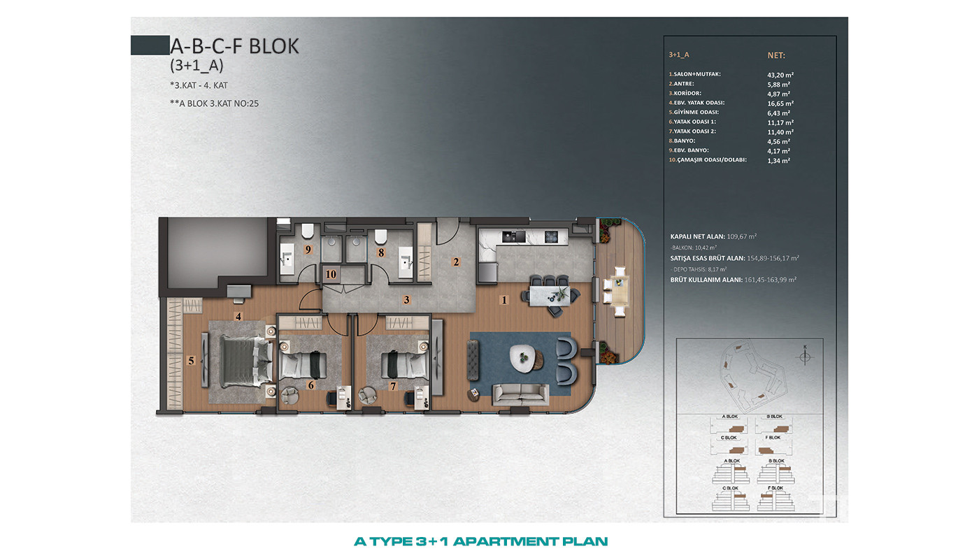 Luxury İstanbul Apartments Close to Forests in Göktürk, Eyüp - 89328