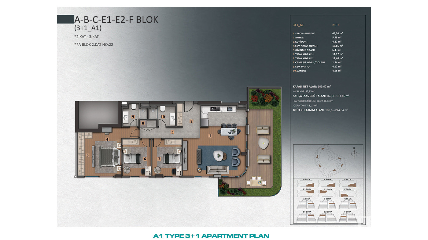 Luxury İstanbul Apartments Close to Forests in Göktürk, Eyüp - 89329