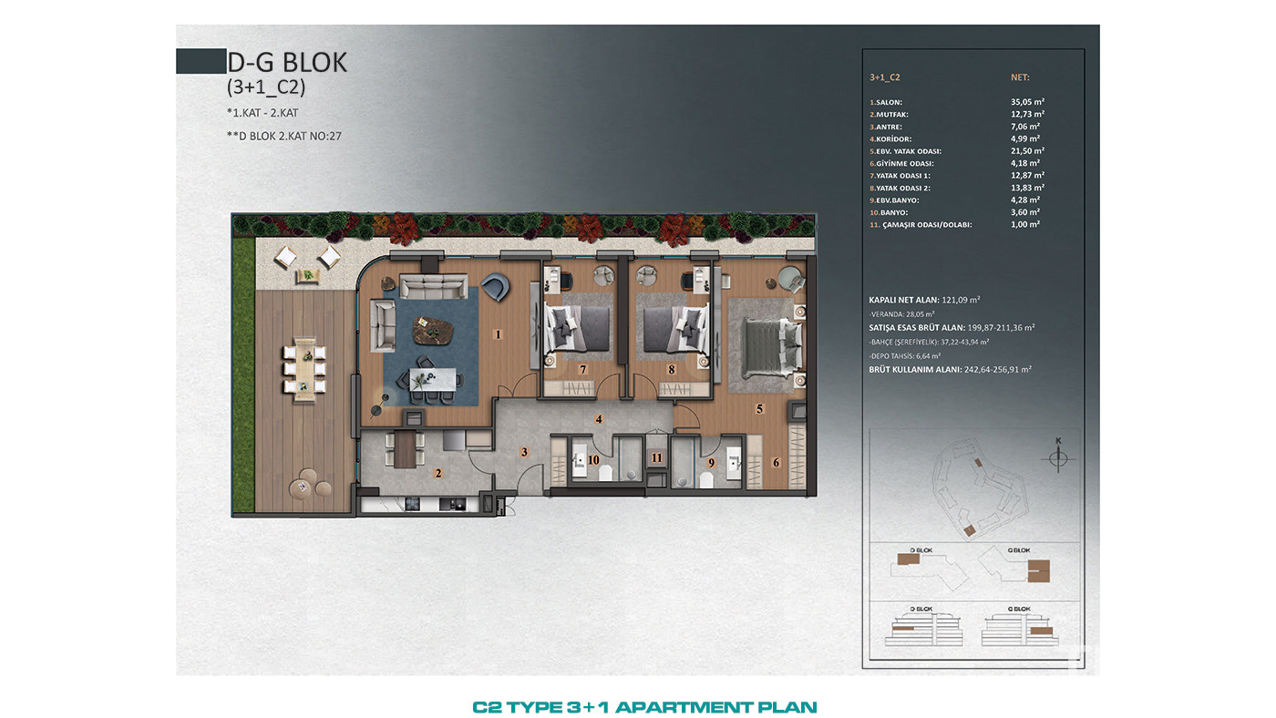 Luxury İstanbul Apartments Close to Forests in Göktürk, Eyüp - 89333
