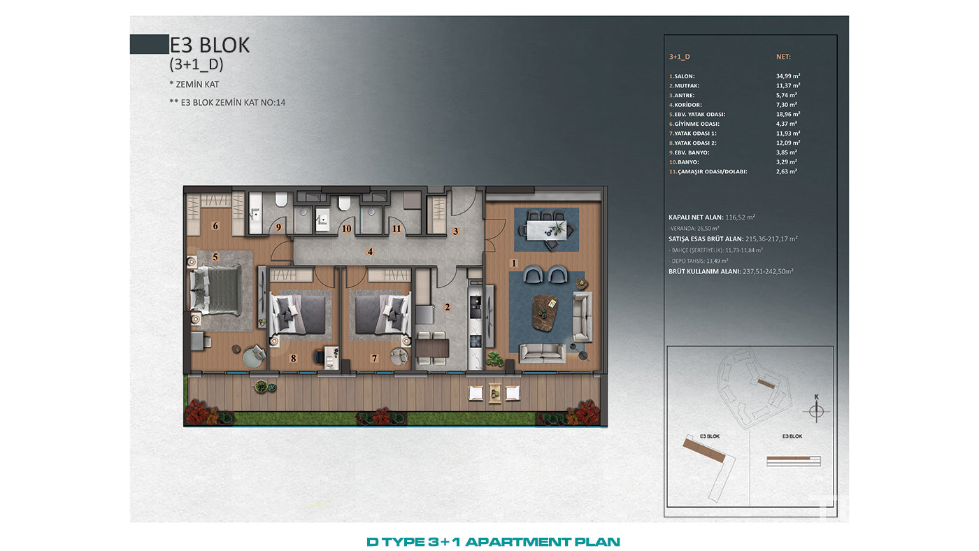 Luxury İstanbul Apartments Close to Forests in Göktürk, Eyüp - 89334