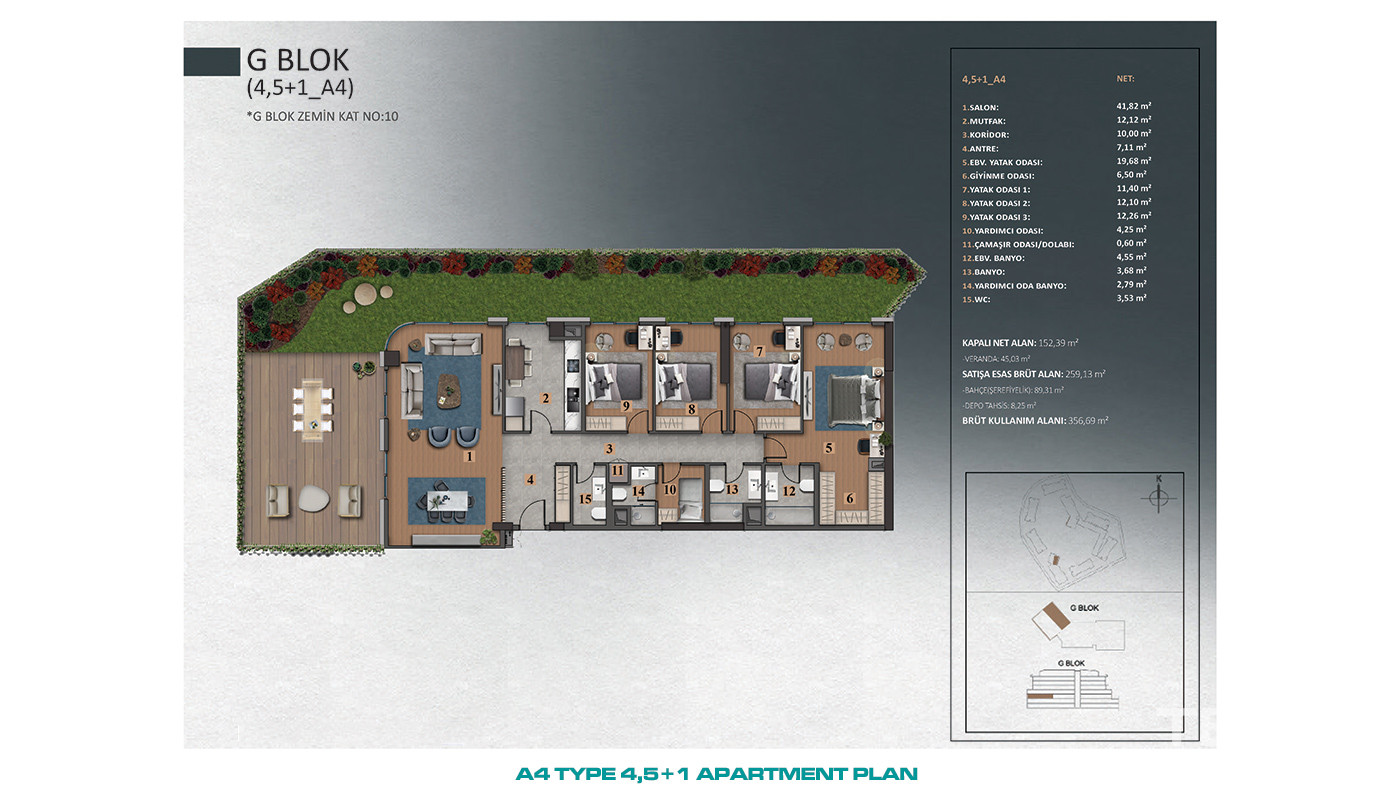 Luxury İstanbul Apartments Close to Forests in Göktürk, Eyüp - 89339