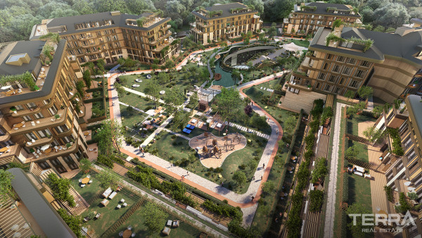 Luxury İstanbul Apartments Close to Forests in Göktürk, Eyüp