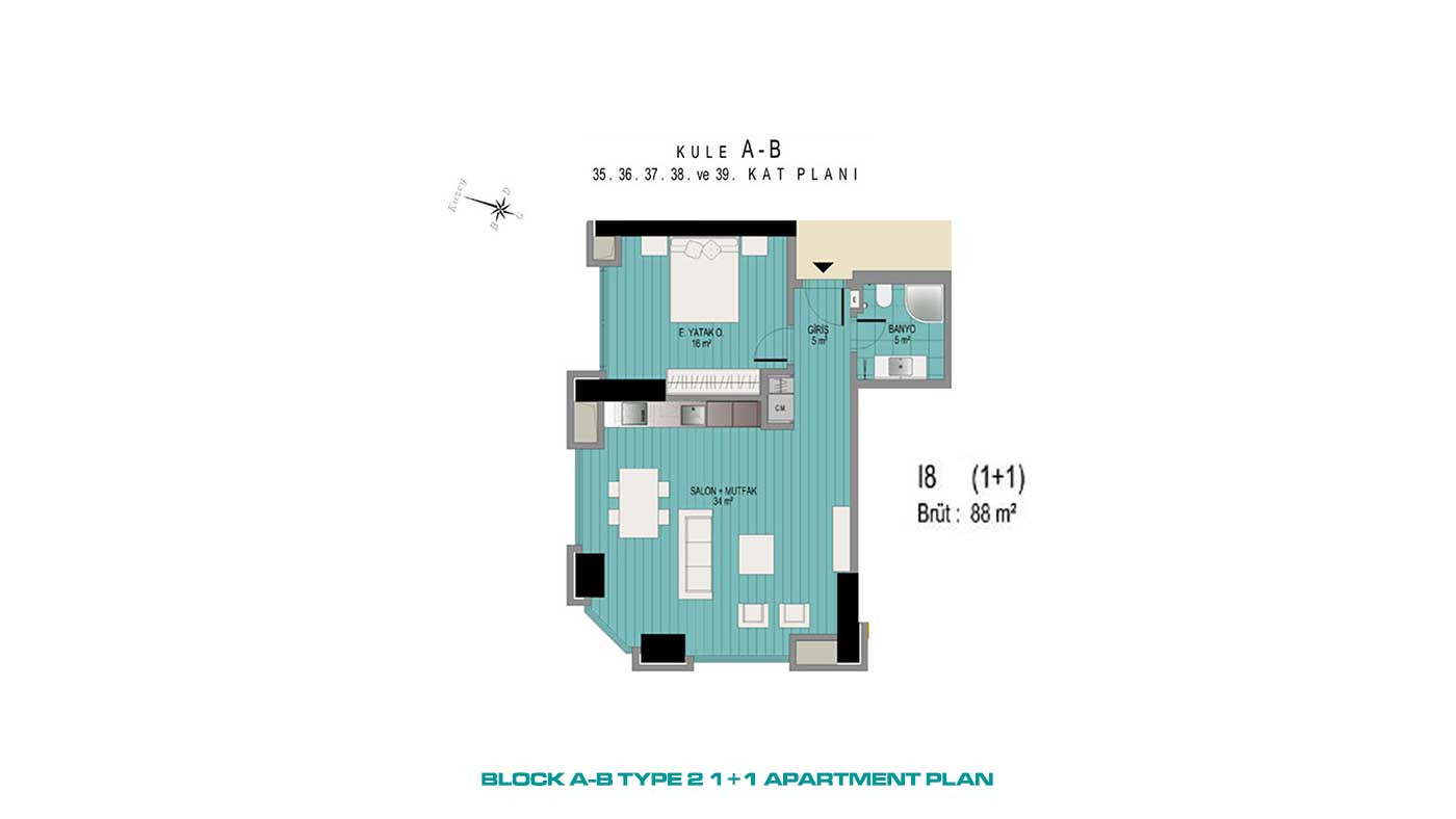 Lägenheter till salu i Şişli, İstanbul — Anthill Residence - 89403