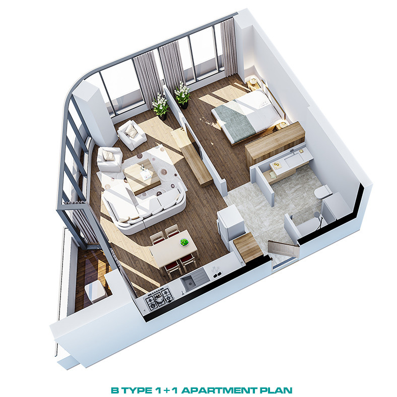 Apartments to Invest In Near Finance City in Ümraniye, İstanbul - 89459