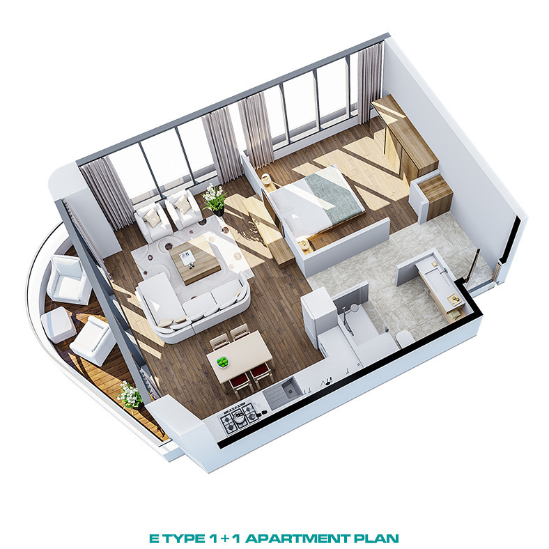 Apartments to Invest In Near Finance City in Ümraniye, İstanbul - 89458