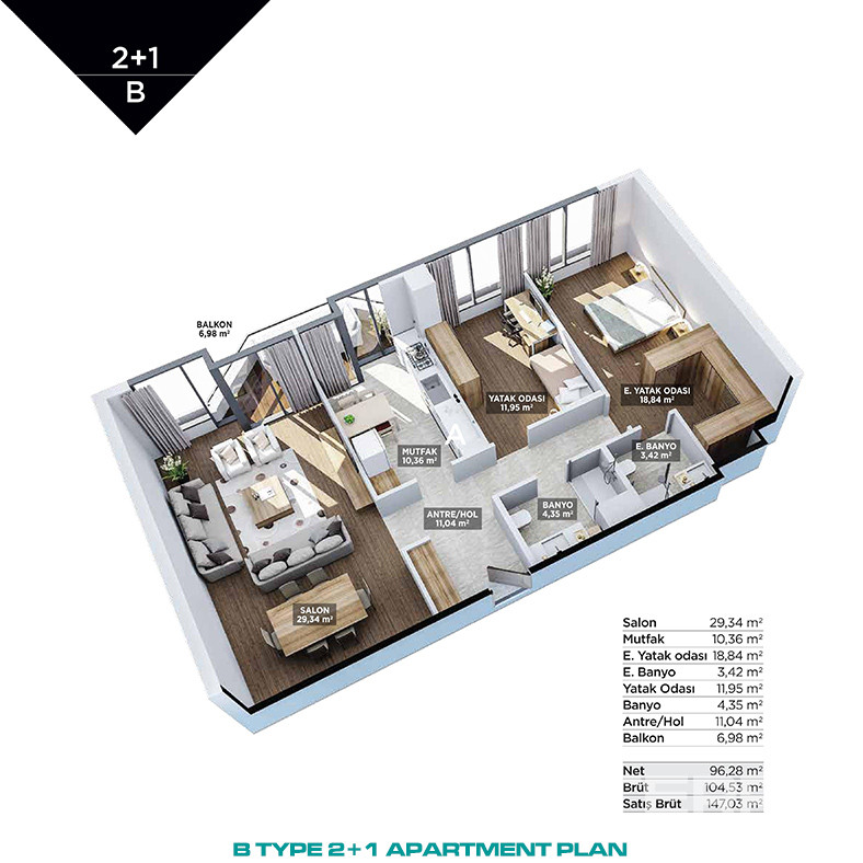 Apartments to Invest In Near Finance City in Ümraniye, İstanbul - 89462