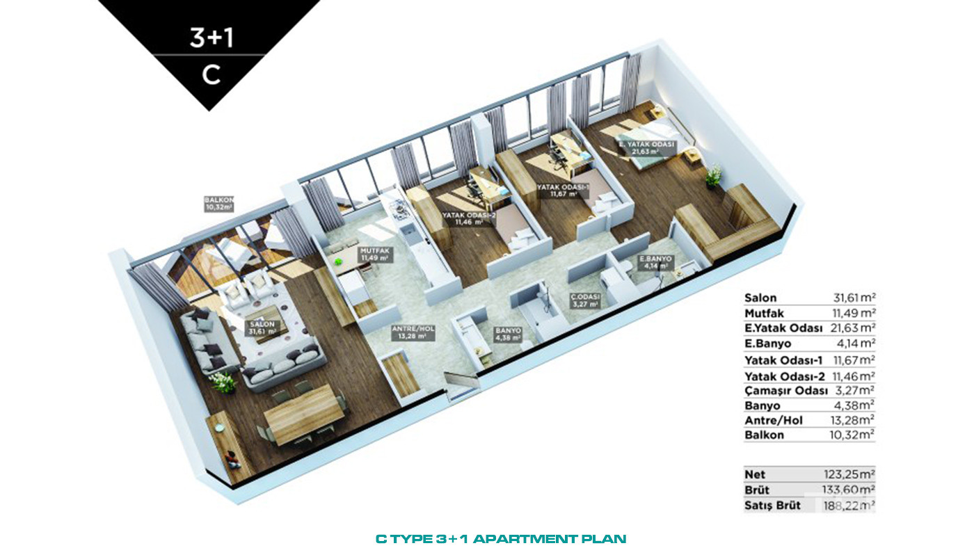 Apartments to Invest In Near Finance City in Ümraniye, İstanbul - 89474