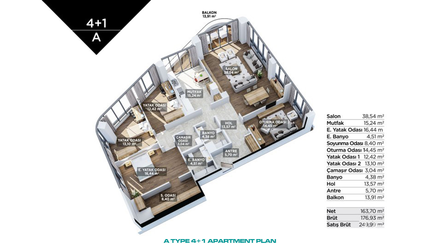 Apartments to Invest In Near Finance City in Ümraniye, İstanbul - 89477