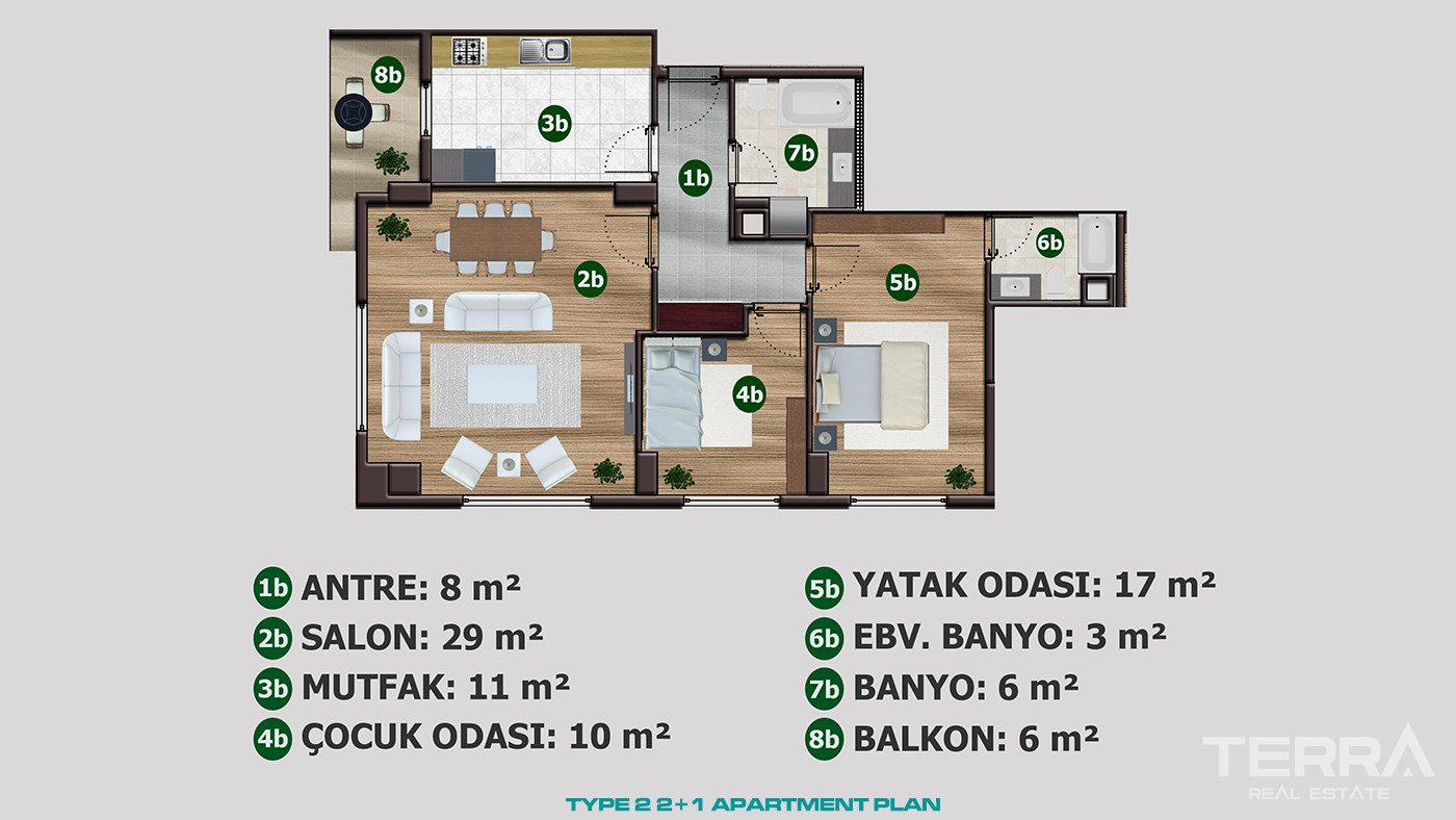 Chic İstanbul Apartments Close to Transportation and Marina - 89896