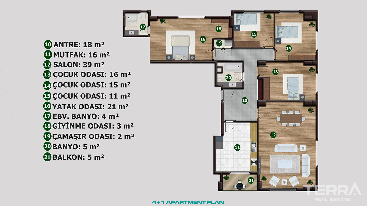 Chic İstanbul Apartments Close to Transportation and Marina - 89899