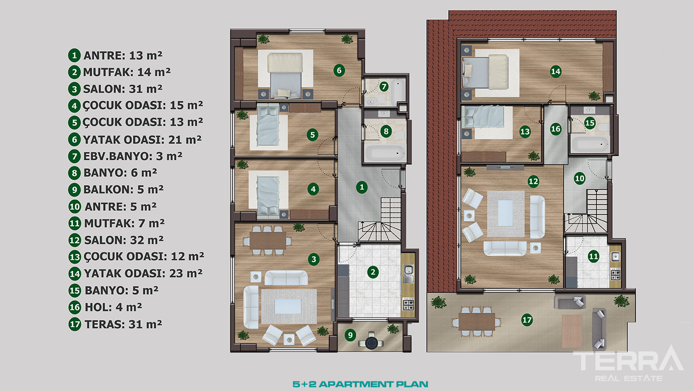 Chic İstanbul Apartments Close to Transportation and Marina - 89900