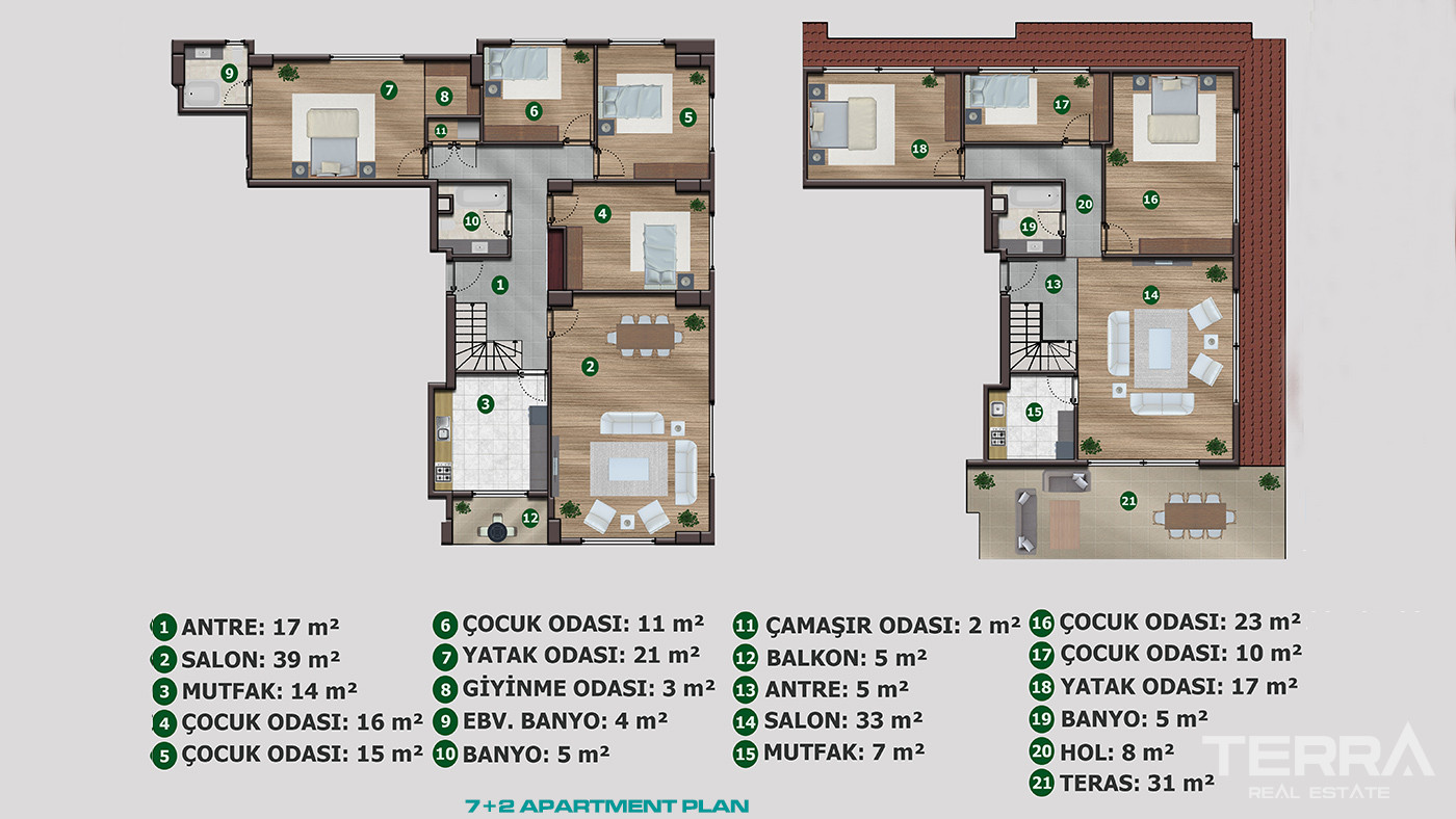 Chic İstanbul Apartments Close to Transportation and Marina - 89901