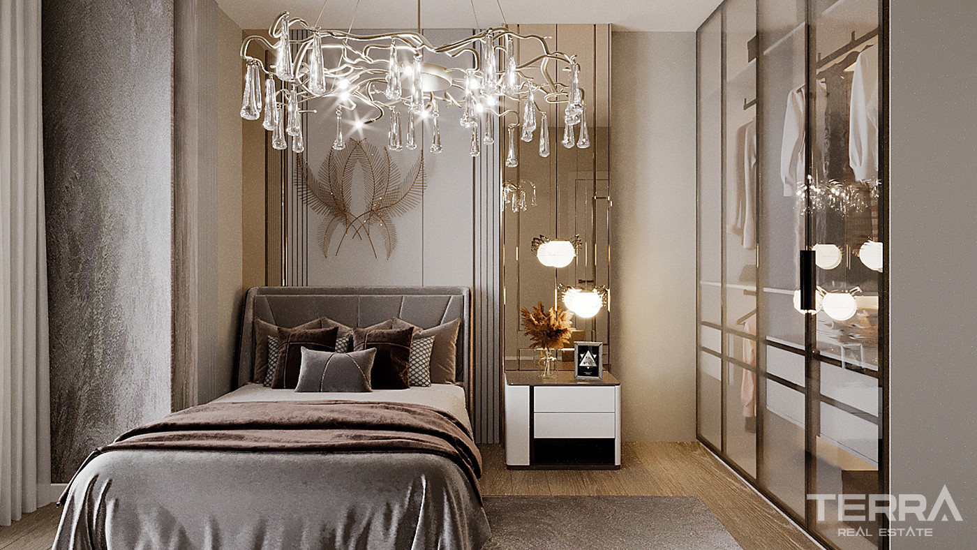 Chic İstanbul Apartments Close to Transportation and Marina - 89908