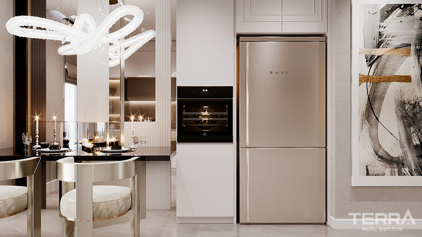 Chic İstanbul Apartments Close to Transportation and Marina - 89917