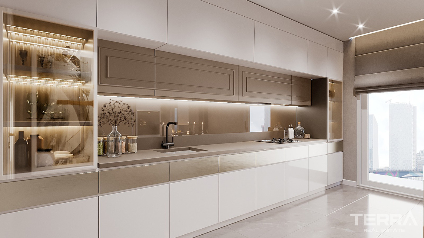 Chic İstanbul Apartments Close to Transportation and Marina - 89918