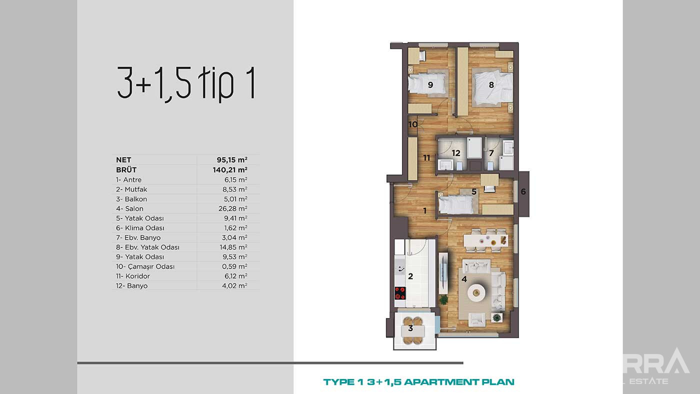 Sea View Apartments for Sale in DKY Kartal, İstanbul - 90168
