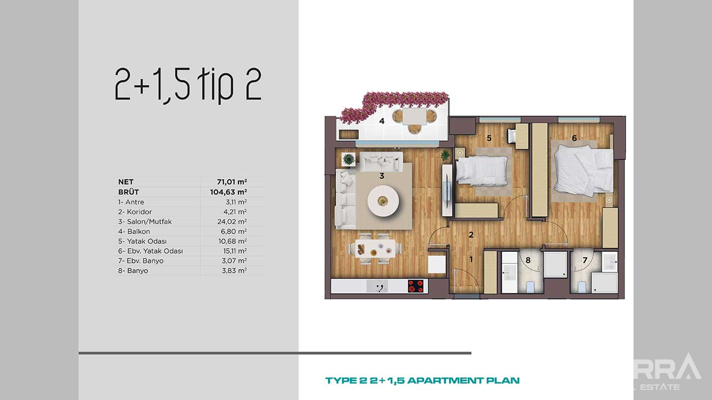 Sea View Apartments for Sale in DKY Kartal, İstanbul - 90170