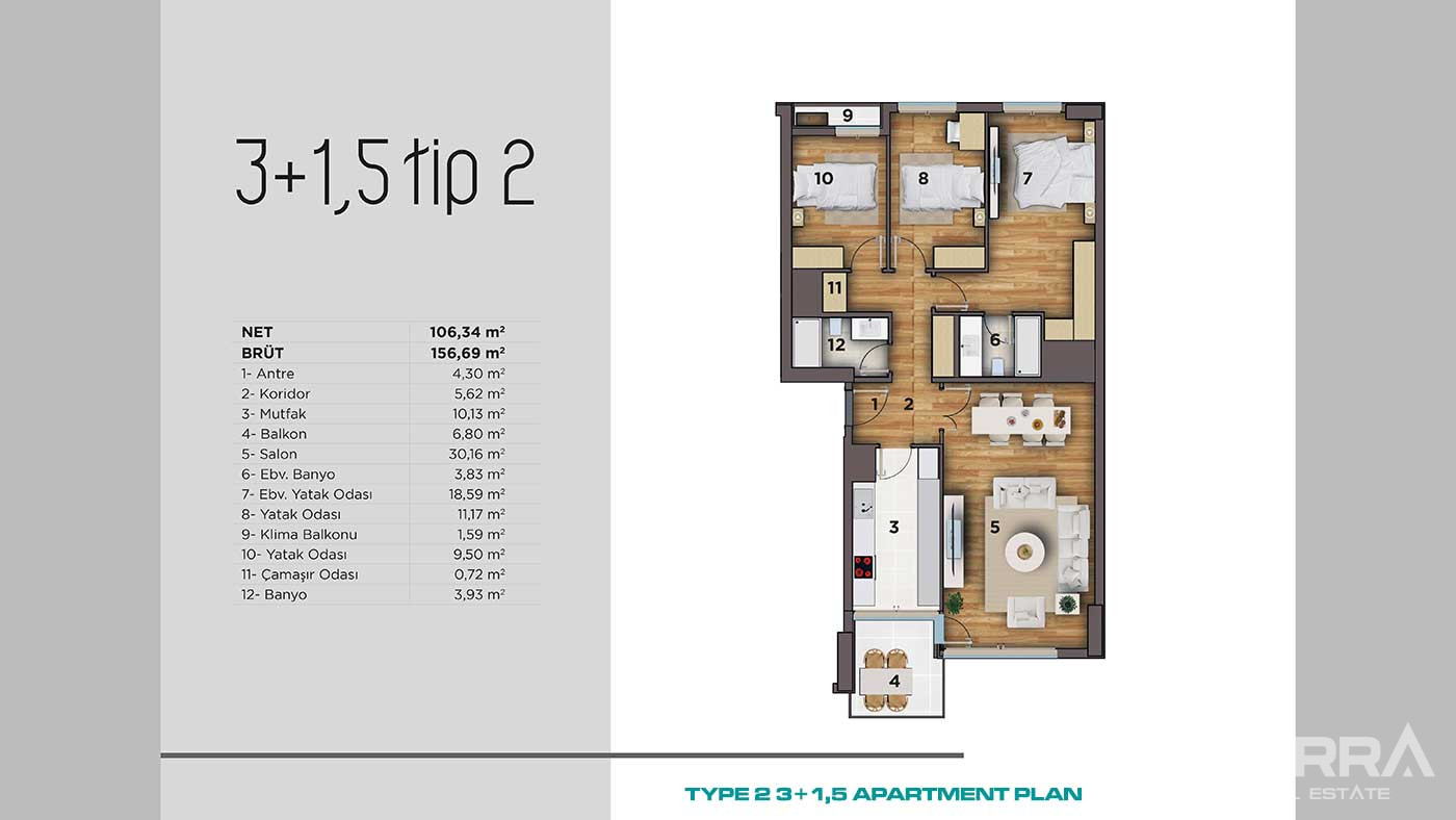 Sea View Apartments for Sale in DKY Kartal, İstanbul - 90172