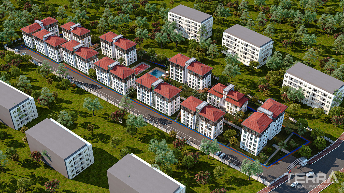 Comfortable Family Apartments with Nature Views in Başakşehir - 90186