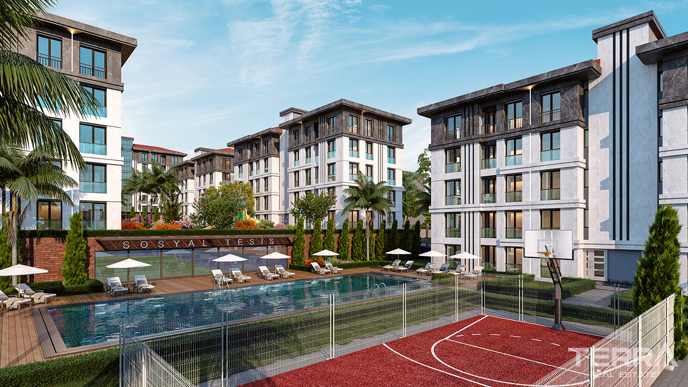 Comfortable Family Apartments with Nature Views in Başakşehir - 90193