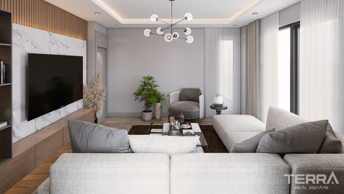 Comfortable Family Apartments with Nature Views in Başakşehir - 90200