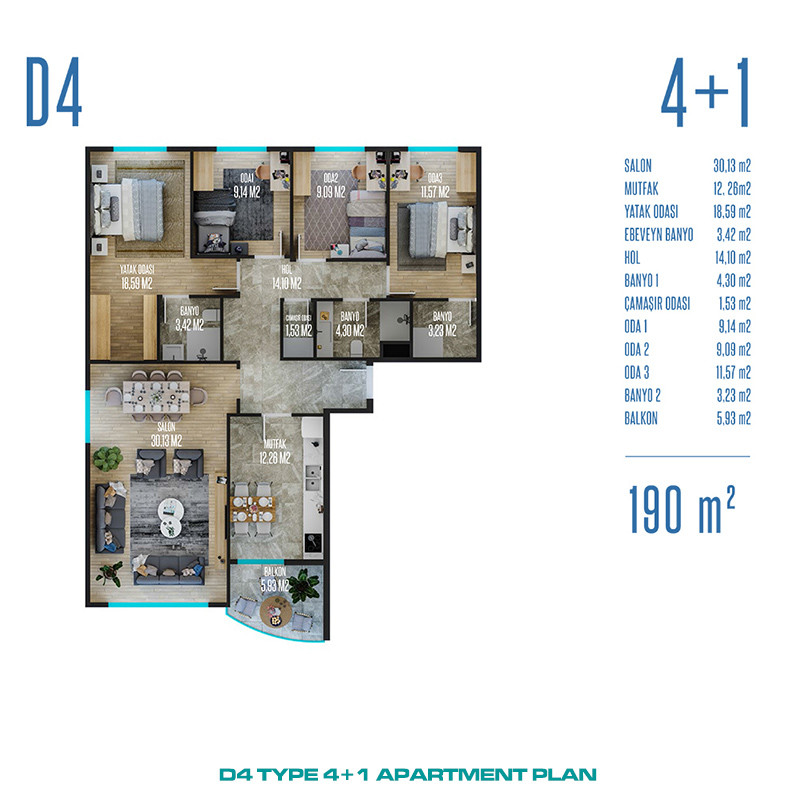 Leiligheter med panoramautsikt til salgs i Pendik, Istanbul - 90223