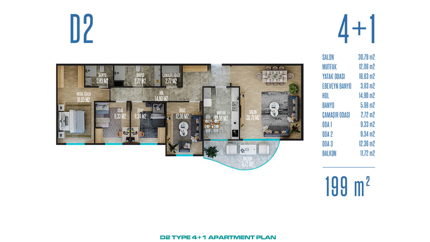 Leiligheter med panoramautsikt til salgs i Pendik, Istanbul - 90225