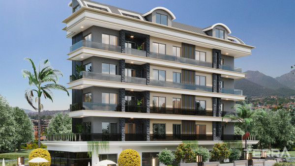 Nature View 1 Bedroom Flats in a Serene Setting of Oba, Alanya