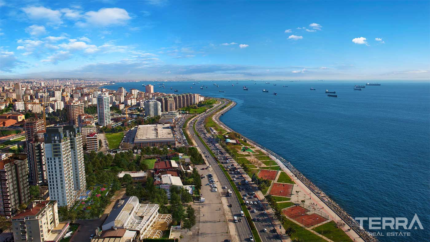 Квартиры с видом на море в DKY Sahil, Картал, Стамбул - 90310
