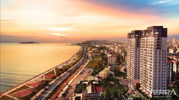 Sea View Apartments for Sale in DKY Sahil, Kartal, İstanbul