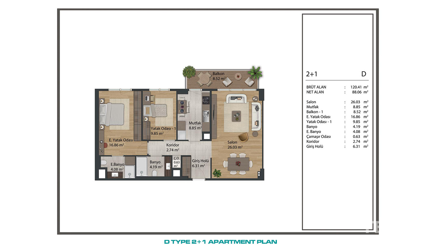 Apartments for Sale in Istanbul, Sancaktepe - Aston Life Cadde - 90358