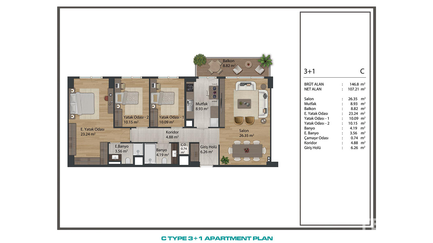 Apartments for Sale in Istanbul, Sancaktepe - Aston Life Cadde - 90368