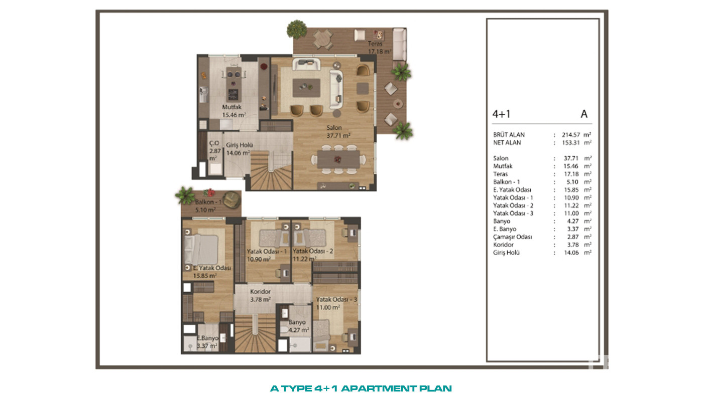 Apartments for Sale in Istanbul, Sancaktepe - Aston Life Cadde - 90375