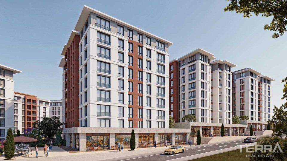 Modern Flats for Sale in İstanbul Beylikdüzü - Marmara Koru