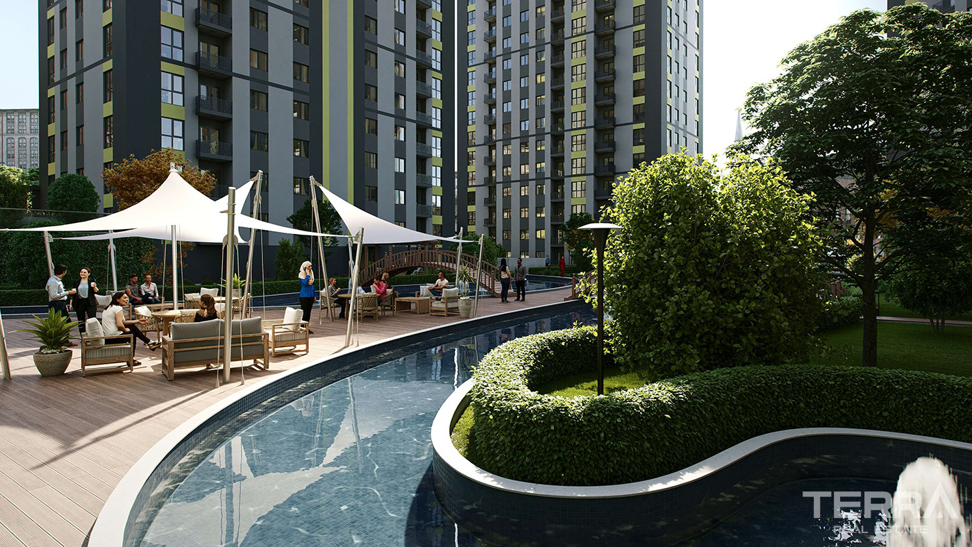 Apartments for Sale in Istanbul, Bağcılar - Selvi Park Evleri - 90526