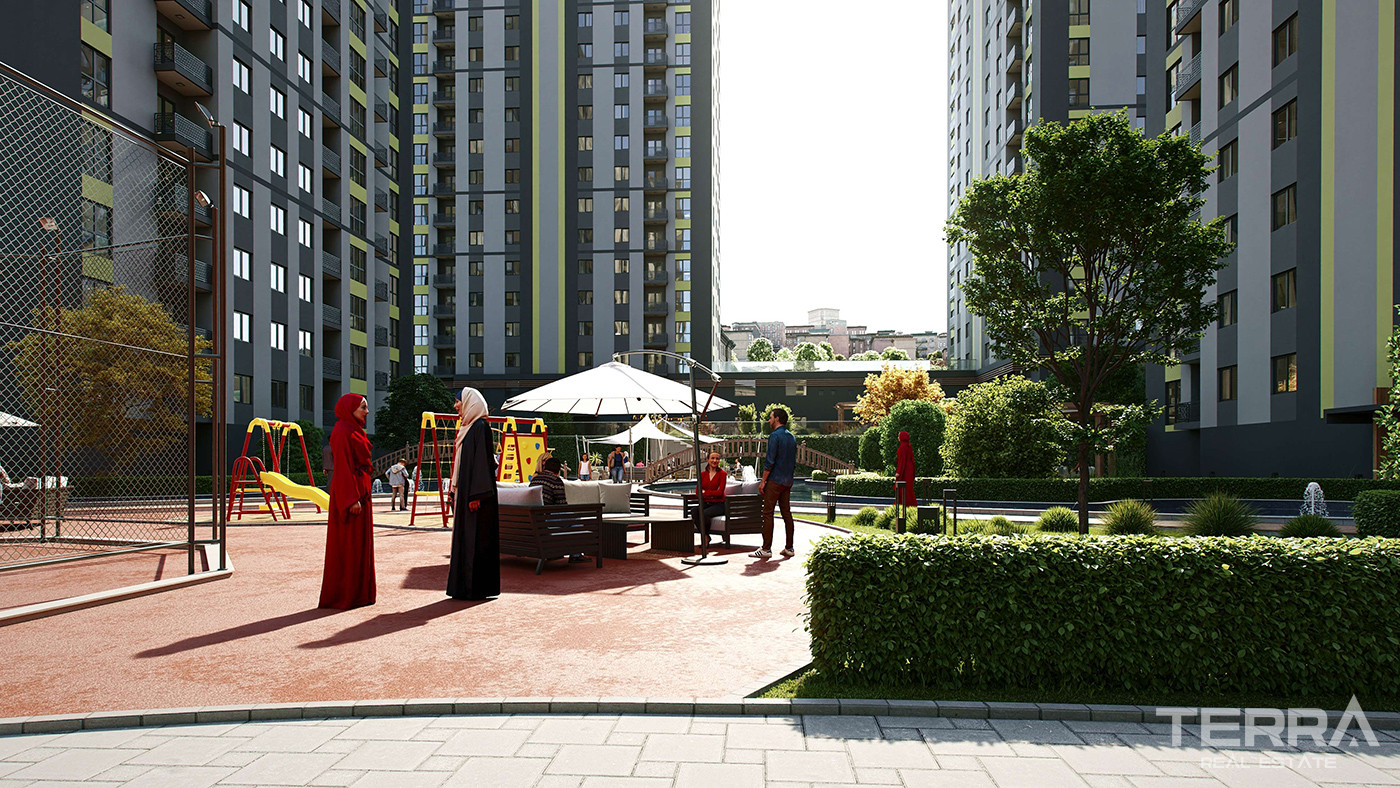 Apartments for Sale in Istanbul, Bağcılar - Selvi Park Evleri - 90528
