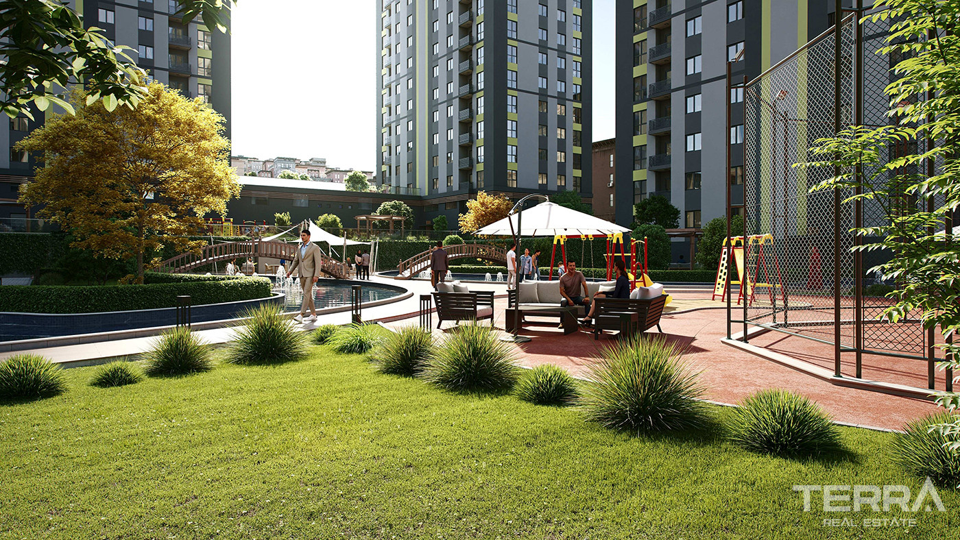 Apartments for Sale in Istanbul, Bağcılar - Selvi Park Evleri - 90533